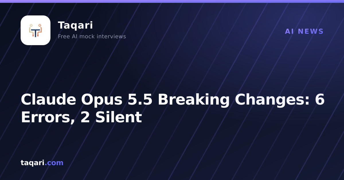Taqari cover art for a breakdown of the Claude Opus 5.5 breaking changes and the two that fail silently