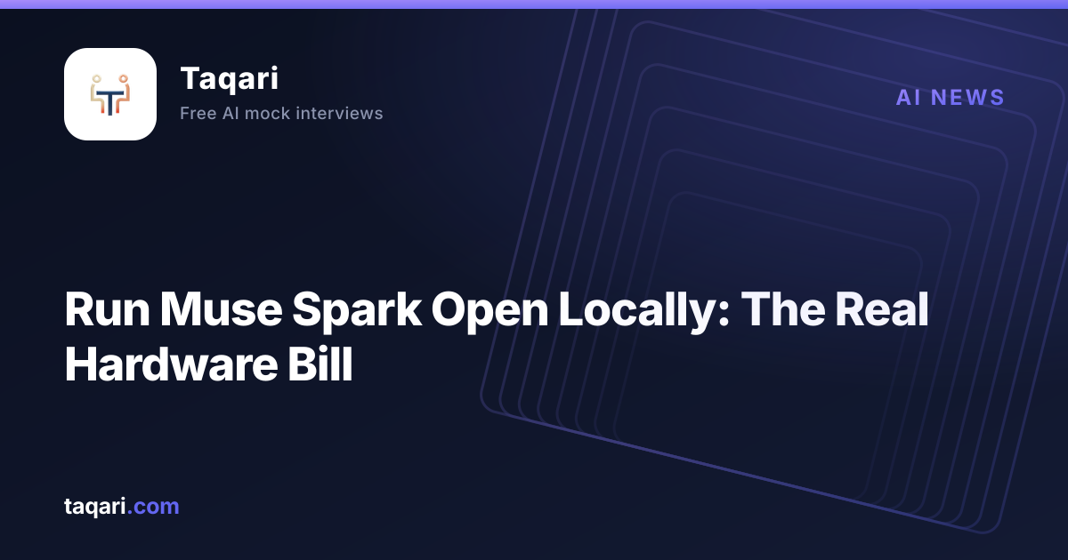 Taqari cover art for a breakdown of what it costs to run Meta's Muse Spark Open model locally